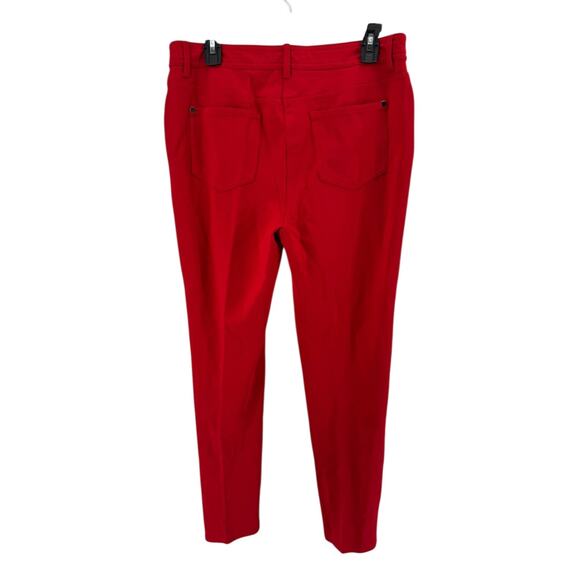 So Slimming By Chico's Red Stretchy Skinny Leg Pants Size 1 - Picture 2 of 4